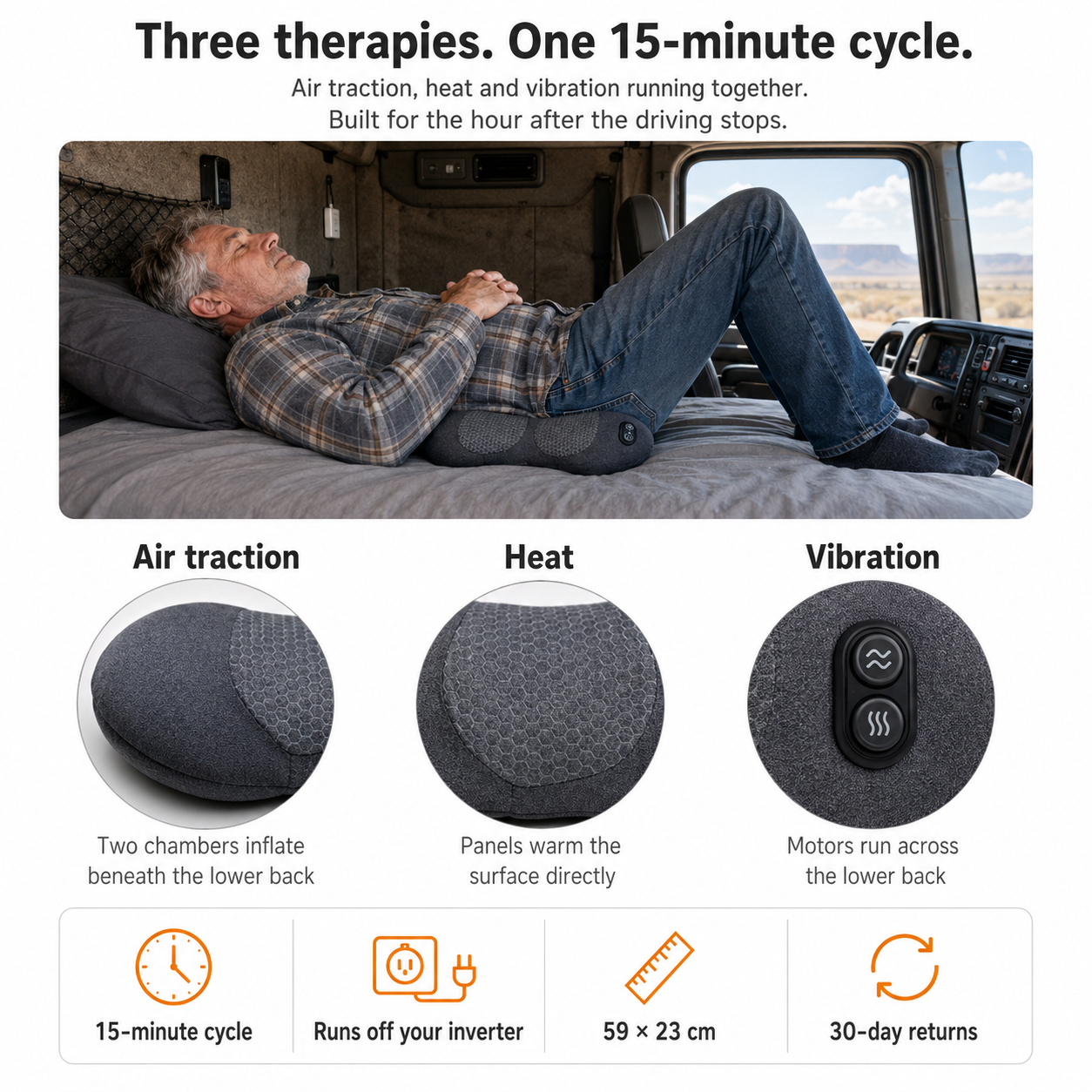 Overhaul CabReset™ 3-in-1 Back Massager